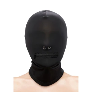 NS NOVELTIES - FETISH  FASHION CAGOULE FERMÃE Ã FERMETURE ÃCLAIR NYLON NOIR